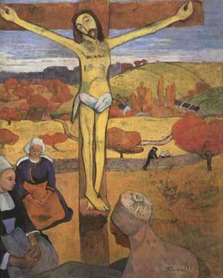 Paul Gauguin The yellow christ (mk07) china oil painting image